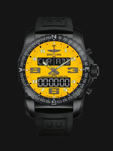 breitling cockpit b50 yellow|breitling cockpit b50 for sale.